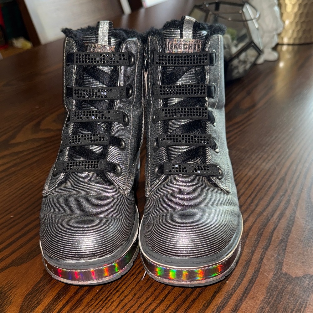 Skechers Shiny Black High-Tops